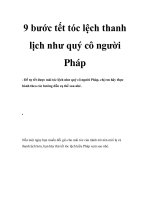 9 bước tết tóc lệch thanh lịch như quý cô người Pháp doc