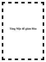 Tăng Mộc để giảm Hỏa pptx