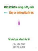 Khảo sát cấu trúc các hợp chất tự nhiên doc