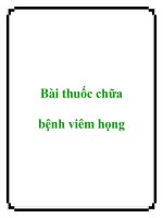 Bài thuốc chữa bệnh viêm họng docx