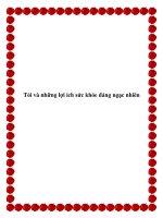 Tỏi và những lợi ích sức khỏe đáng ngạc nhiên pptx