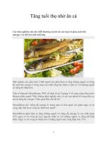 Tăng tuổi thọ nhờ ăn cá docx