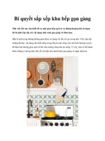 Bí quyết sắp xếp khu bếp gọn gàng doc