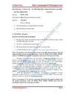 KỲ THI CHỌN HỌC SINH GIỎI QUỐC GIA THPT ĐỀ THI CHÍNH THỨC NĂM 2013 Môn thi: TIẾNG ANH docx