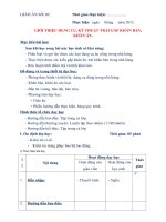 GIÁO ÁN THỰC HÀNH SỐ 2 - GIỚI THIỆU DỤNG CỤ, KỸ THUẬT TRẢI GẤP KHĂN BÀN, KHĂN ĂN docx