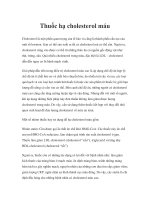 Thuốc hạ cholesterol máu docx