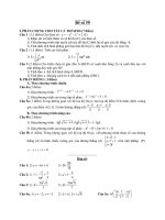 Đề ôn thi tốt nghiệp trung học phổ thông môn toán - Đề 59 potx