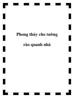 Phong thủy cho tường rào quanh nhà ppt