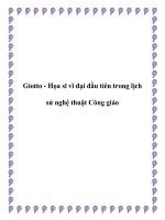 Giotto - Họa sĩ vĩ đại đầu tiên trong lịch sử nghệ thuật Công giáo docx