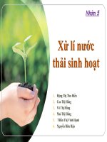 Đề tài báo cáo xử lí nước thải sinh hoạt ppt