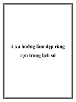 4 xu hướng làm đẹp rùng rợn trong lịch sử ppt
