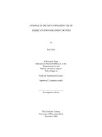 A PROFILE OF DIETARY SUPPLEMENT USE OF ELDERLY IN TWO WISCONSIN COUNTIES pdf