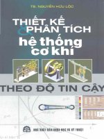 thiết kế phân tích hệ thống cơ khí theo độ tin cậy