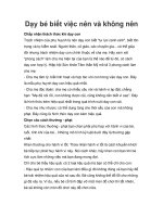 Dạy bé biết việc nên và không nên pot