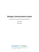 Strategic Communications Audits: Prepared for the Communications Consortium Media Center ppt