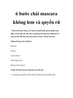 6 bước chải mascara không lem và quyến rũ pptx