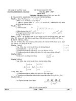 Đề Thi Thử Đại Học Toán 2013 - Đề 40 potx