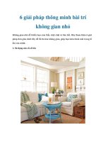 6 giải pháp thông minh bài trí không gian nhỏ pot