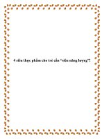 4 siêu thực phẩm cho trẻ cần “siêu năng lượng”! docx