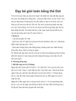 Dạy bé giỏi toán bằng thẻ Dot doc