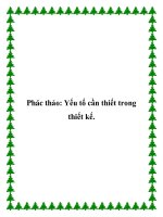 Phác thảo: Yếu tố cần thiết trong thiết kế. pptx