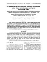 XÁC ĐỊNH MỨC SẴN LÒNG CHI TRẢ CỦA CÁC HỘ NÔNG DÂN VÊ DỊCH VỤ THU GOM, QUẢN LÝ V