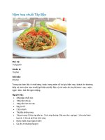 Nộm hoa chuối Tây Bắc ppt