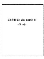 Chế độ ăn cho người bị sỏi mật pptx