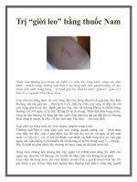 Trị “giời leo” bằng thuốc Nam pptx