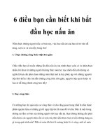 6 điều bạn cần biết khi bắt đầu học nấu ăn ppt