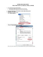 HƯỚNG DẪN CHẶN POPUP TRÊN TRÌNH DUYỆT IE, FIREFOX, OPERA, CHROME doc