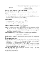 ĐỀ THI THỬ TUYỂN SINH ĐẠI HỌC NĂM 2013 Môn: Toán học ĐỀ SỐ 03 pdf