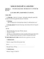 sự đồng biến và nghịch biến của hàm số - toán 12 - gv.ng.phúc an