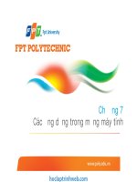 Mạng máy tính phần 7 Các ứng dụng trong mạng máy tính