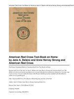 American Red Cross Text-Book on Home Hygiene and Care of the Sick pptx