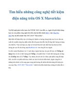Tìm hiểu những công nghệ tiết kiệm điện năng trên OS X Mavericks doc