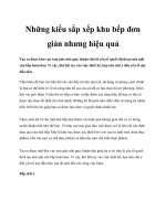 Những kiểu sắp xếp khu bếp đơn giản nhưng hiệu quả ppt