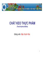 CHẤT KEO THỰC PHẨM (Food hydrocolloids) potx