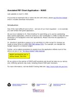 annotated grant proposal