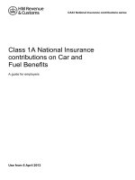 Class 1A National Insurance contributions on Car and Fuel Benefits pptx