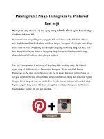 Pinstagram: Nhập Instagram và Pinterest làm một potx