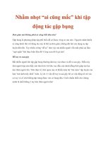 Nhầm nhọt “ai cũng mắc” khi tập động tác gập bụng ppt