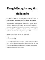 Rong biển ngừa ung thư, thiếu máu pdf
