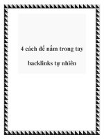 4 cách để nắm trong tay backlinks tự nhiên potx
