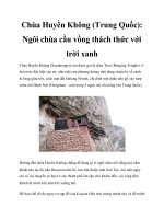 Chùa Huyền Không (Trung Quốc): Ngôi chùa cầu vồng thách thức với trời xanh potx