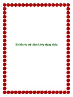 Bài thuốc trị viêm khớp dạng thấp doc