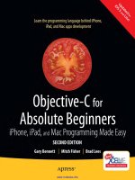 Objective-C for Absolute Beginners docx