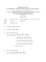 Formulae involving ∇ Vector Identities with Proofs: Nabla Formulae for Vector Analysis李国华 doc