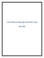 Cho những ai đang gặp khó khăn trong giao tiếp potx
