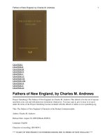 The Fathers of New England A Chronicle of the Puritan Commonwealths doc